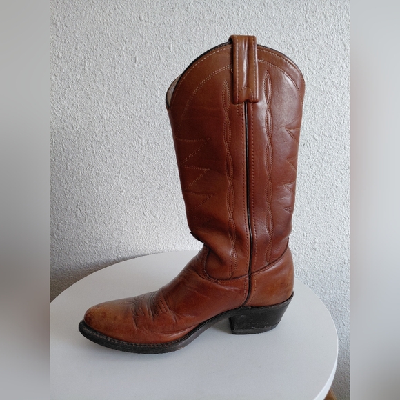 Western Cowboy Rodeo Farm Leather Boots main image 6